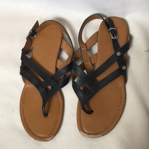 Black Strappy Sandals
